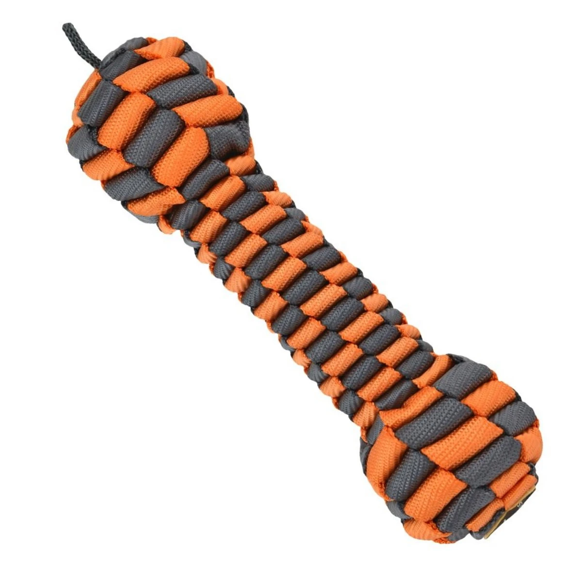 Tall Tails Orange Braided Bone Dog Toy, 9" - Image 2