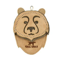Tall Tails Bear Leather & Wool Dog Toy