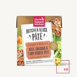 The Honest Kitchen Butcher Block Pate Beef & Cheddar Wet Dog Food, 10.5-oz, Case Of 6