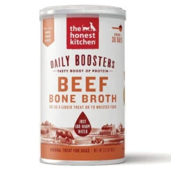 The Honest Kitchen Daily Boosters Instant Beef Bone Broth With Turmeric For Dogs & Cats, 3.6-oz Jar