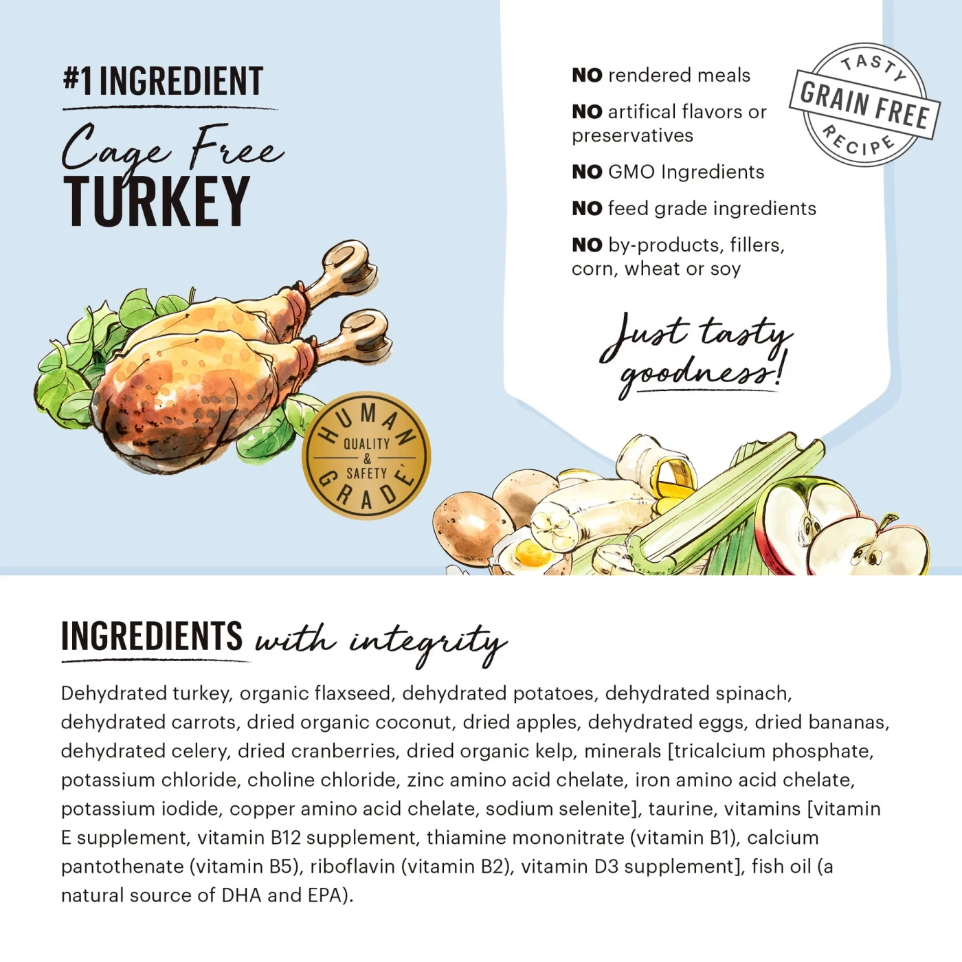 The Honest Kitchen Turkey Recipe Grain-Free Dehydrated Dog Food, 7-lb Box - Image 3