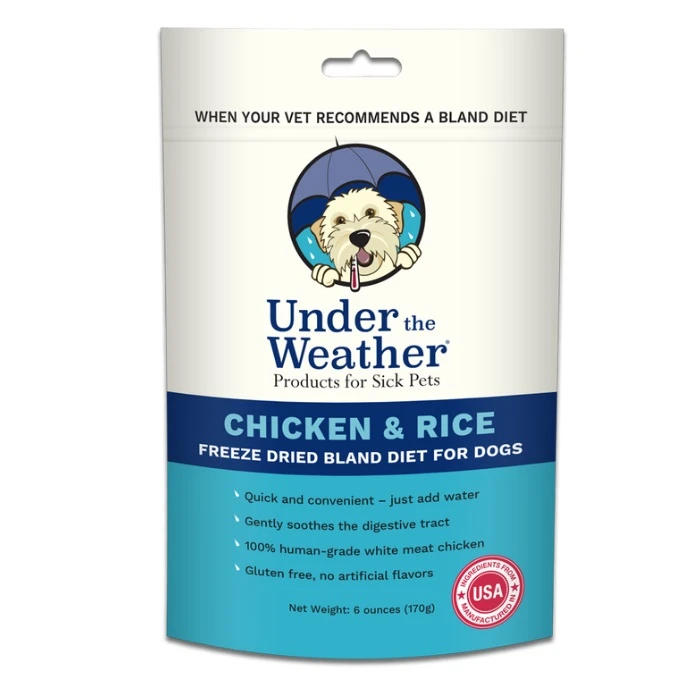 Under The Weather Chicken & Rice Freeze-Dried Bland Diet For Dogs