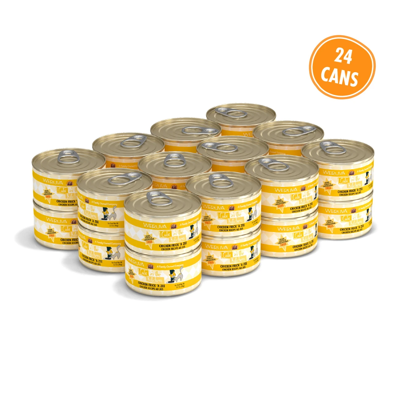 Weruva Cats In The Kitchen Chicken Frick 'A Zee Chicken Recipe Au Jus Grain-Free Canned Cat Food, 3.2-oz, Case Of 24 - Image 2