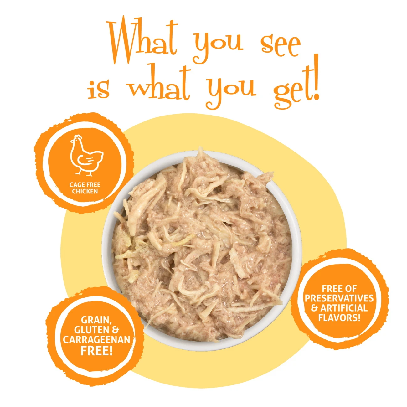 Weruva Cats In The Kitchen Chicken Frick 'A Zee Chicken Recipe Au Jus Grain-Free Canned Cat Food, 3.2-oz, Case Of 24 - Image 3