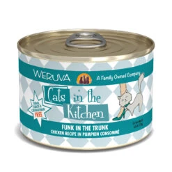 Weruva Cats In The Kitchen Funk In The Trunk Chicken In Pumpkin Consomme Grain-Free Canned Cat Food, 6-oz, Case Of 24