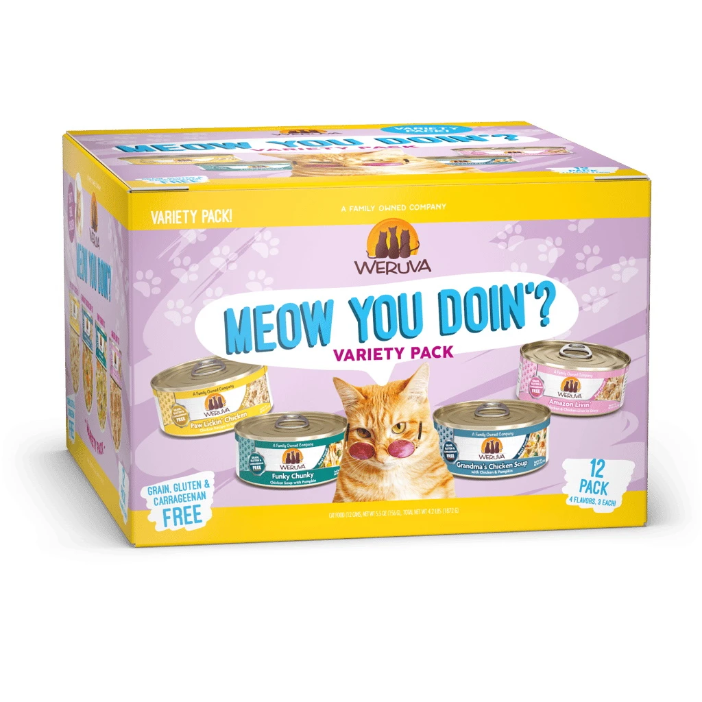 Weruva Classic Cat Food, Meow Ya Doin'! Variety Pack Canned Cat Food, 5.5-oz Can, Case Of 12 - Image 3
