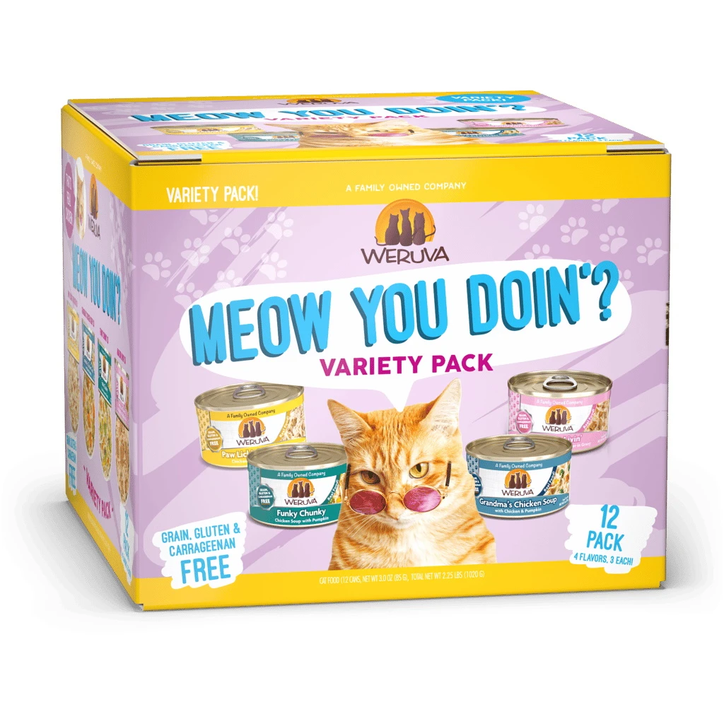 Weruva Classic Cat Food, Meow Ya Doin'! Variety Pack Canned Cat Food, 3-oz Can, Case Of 12 - Image 3