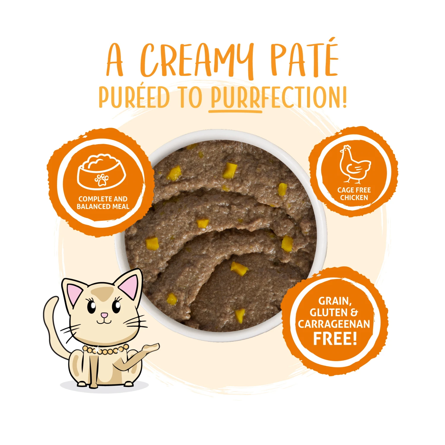 Weruva Classic Cat Who Wants To Be A Meowionaire Chicken & Pumpkin Pate Canned Cat Food, 5.5-oz Can, Case Of 8 - Image 3