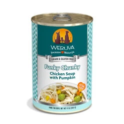 Weruva Funky Chunky Chicken Soup With Pumpkin Grain-Free Canned Dog Food, 14-oz Can, Case Of 12