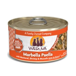 Weruva Marbella Paella With Mackerel, Shrimp & Mussels Grain-Free Canned Cat Food, 3-oz Can, Case Of 24